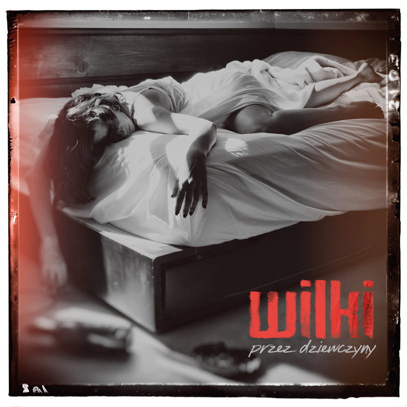 Album cover art for "Przez dziewczyny" by Wilki