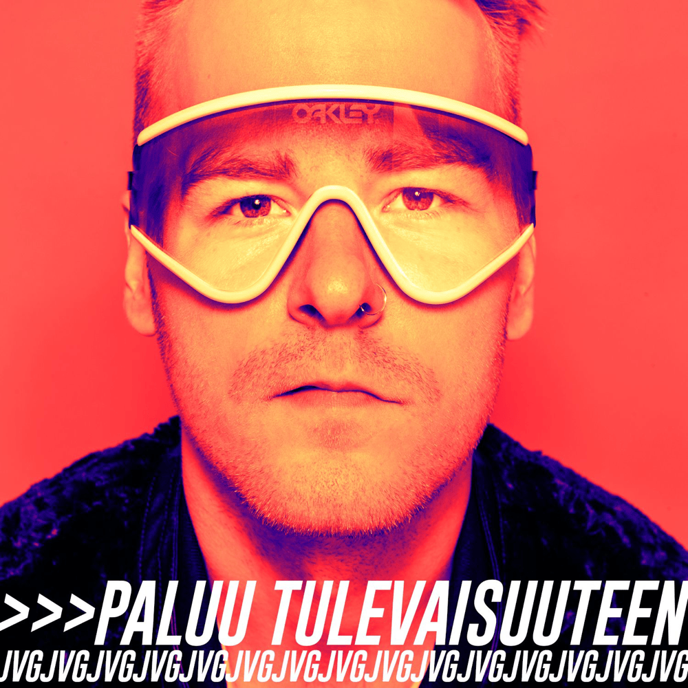 Album cover art for "Paluu Tulevaisuuteen" by JVG & Teemu Brunila