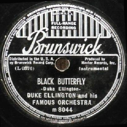 Album cover art for "Black Butterfly" by Duke Ellington