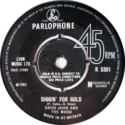 Album cover art for "Diggin’ for Gold" by David John & The Mood