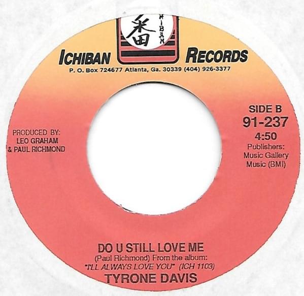 Album cover art for "Do U Still Love Me" by Tyrone Davis