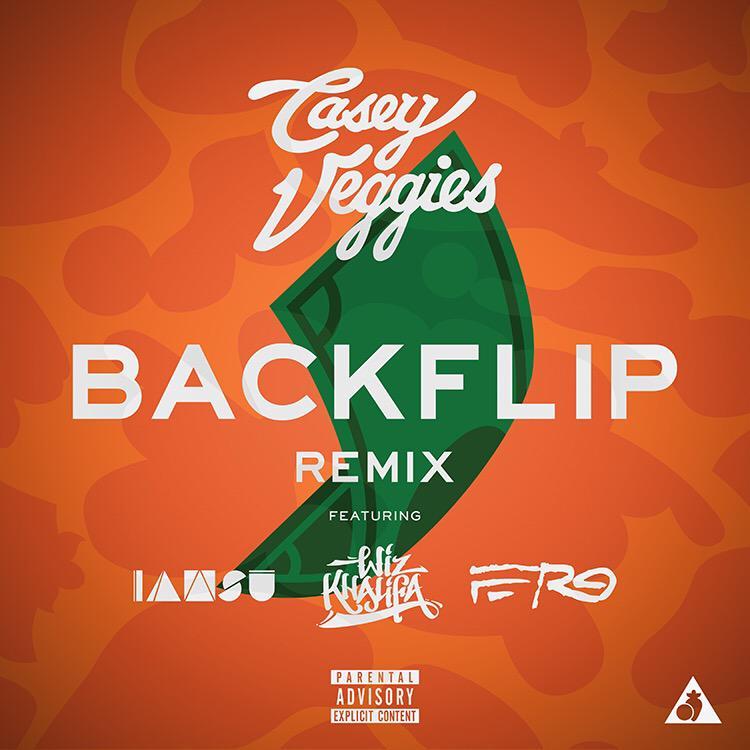 Album cover art for "Backflip (Remix)" by Casey Veggies & A$AP Ferg & Iamsu! & Wiz Khalifa