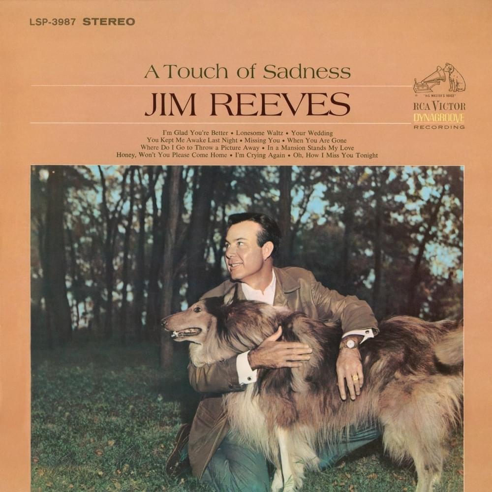 Album cover art for "Missing You" by Jim Reeves