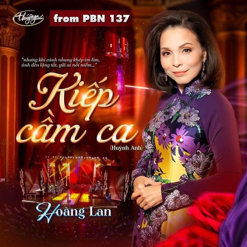 Album cover art for "Kiếp Cầm Ca" by Hoàng Lan (VNM)