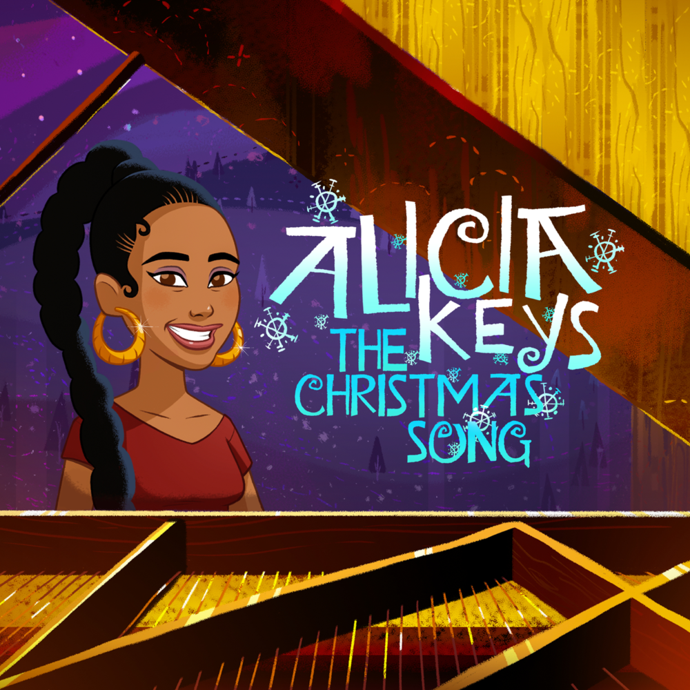 Album cover art for "The Christmas Song" by Alicia Keys