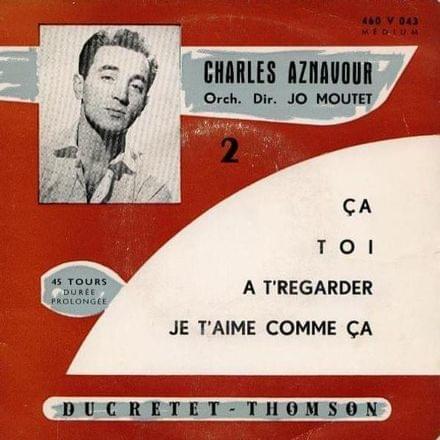 Album cover art for "Toi" by Charles Aznavour