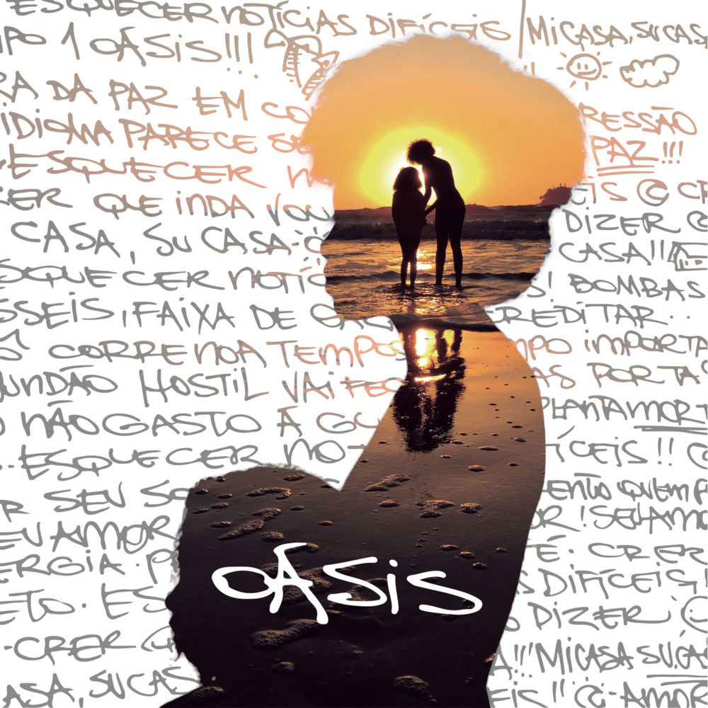 Album cover art for "Oásis" by Emicida & Miguel