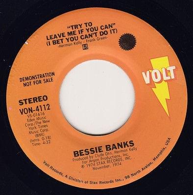 Album cover art for "Try To Leave Me If You Can (I Bet You Can’t Do It)" by Bessie Banks