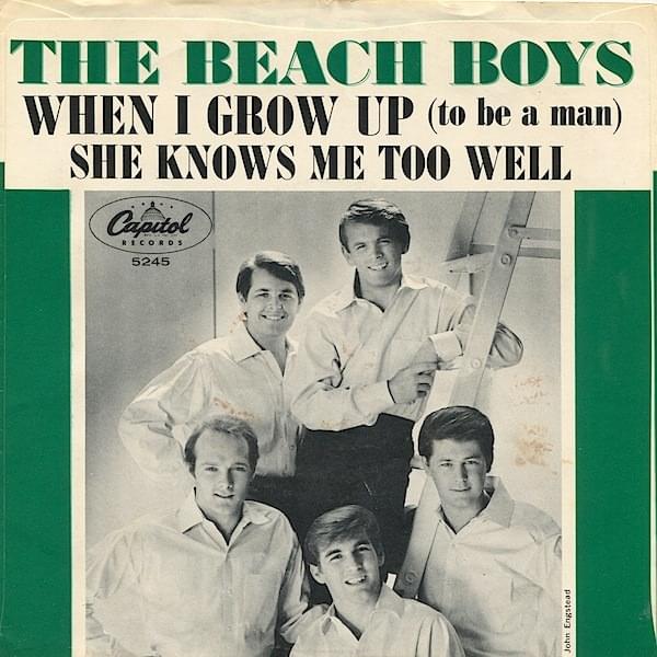 Album cover art for "When I Grow Up (To Be a Man)" by The Beach Boys