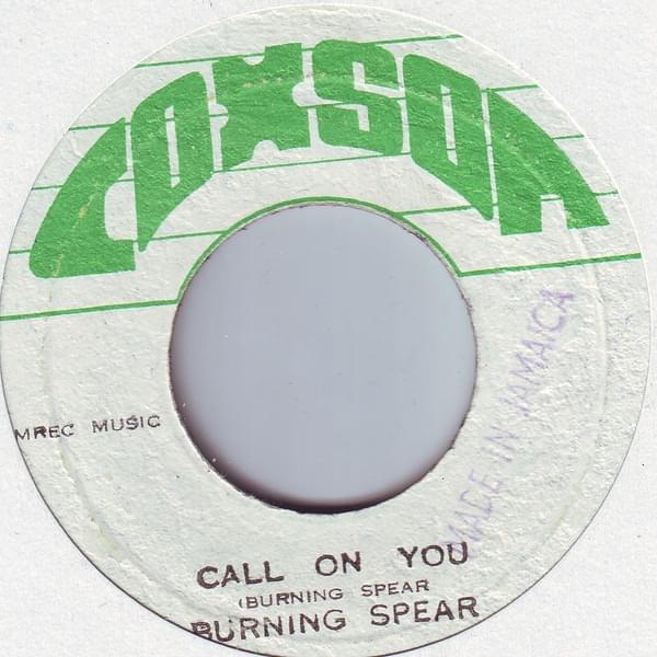 Album cover art for "Call on You" by Burning Spear
