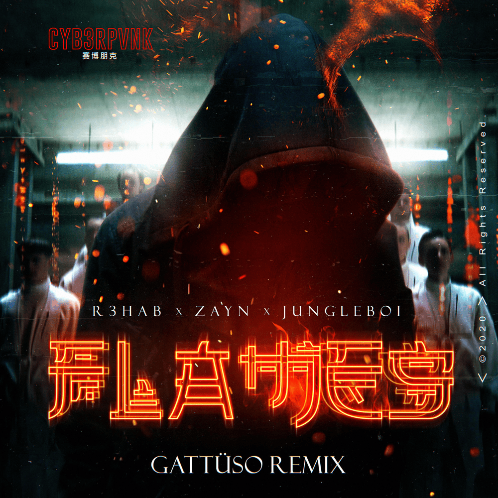 Album cover art for "Flames (GATTÜSO Remix)" by R3HAB
