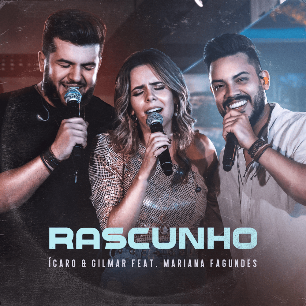 Album cover art for "Rascunho (Ao Vivo)" by Ícaro e Gilmar