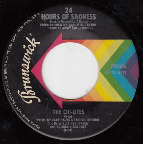 Album cover art for "24 Hours of Sadness" by The Chi-Lites