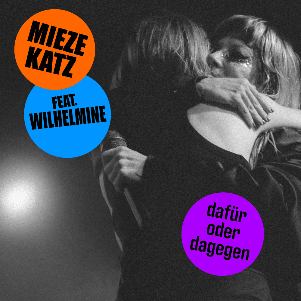 Album cover art for "dafür oder dagegen" by Mieze Katz