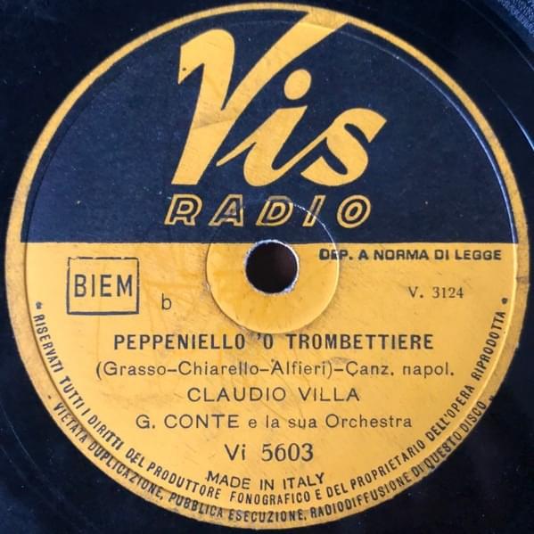 Cover image for Dincello tu / Peppeniello ’o trumbettiere