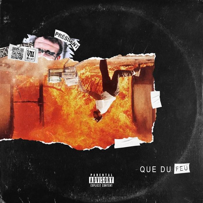 Album cover art for "Que du feu" by VII