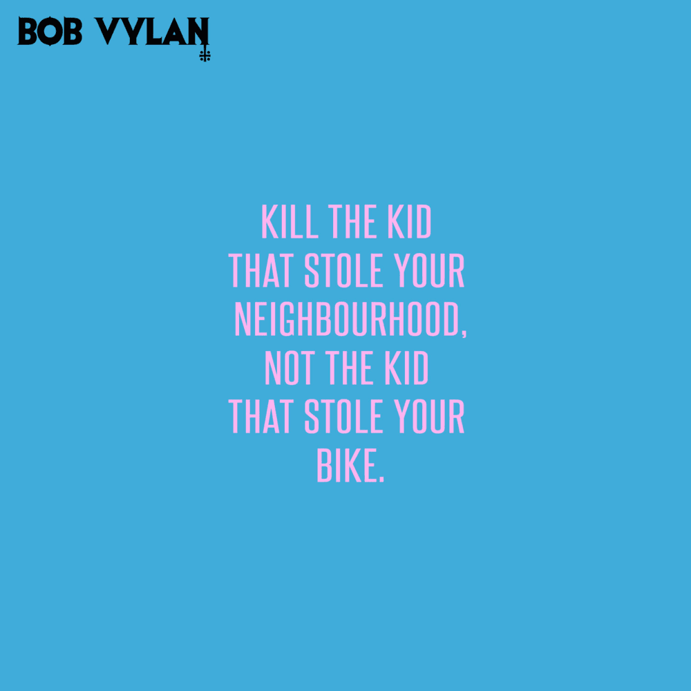 Album cover art for "We Don’t Care (It Ain’t Safe)" by Bob Vylan