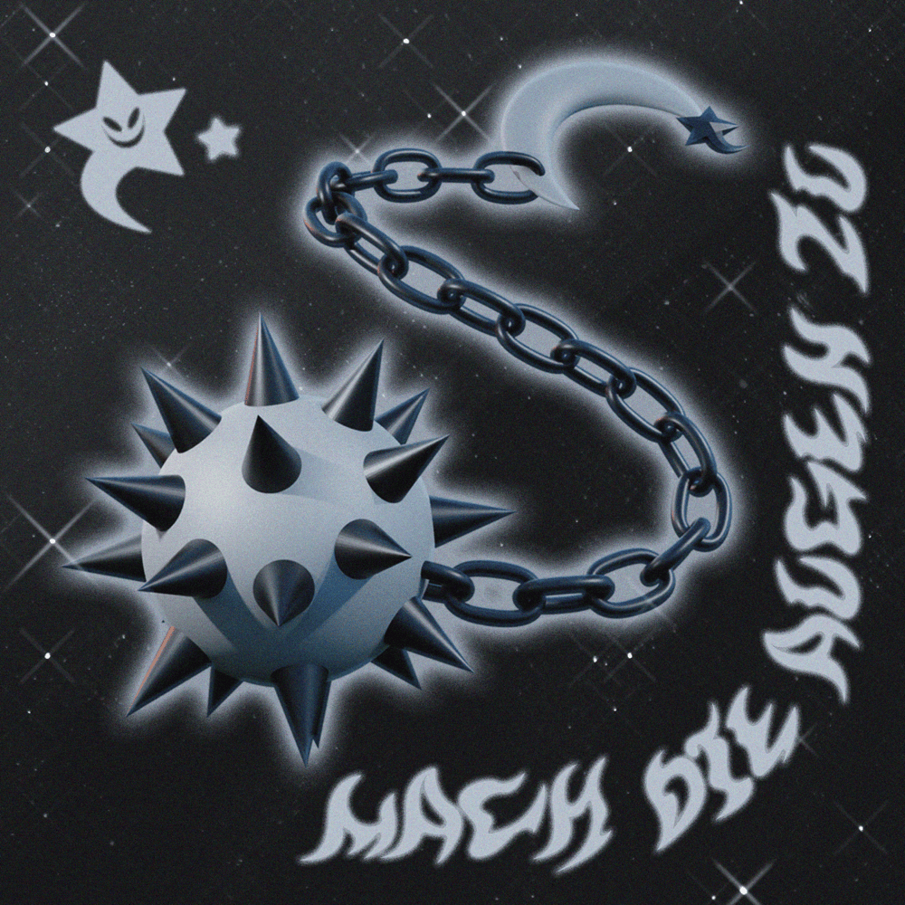 Album cover art for "Mach die Augen zu" by Haiyti