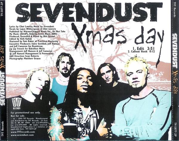 Album cover art for "Xmas Day" by Sevendust