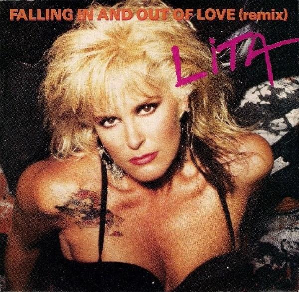Album cover art for "Falling In and Out of Love" by Lita Ford