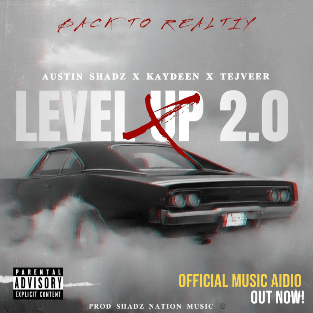 Album cover art for "LEVEL UP 2.0 – Austin Shadz x Kaydeen x Tejveer | Punjabi × English Rap 2025 (Official Audio) lyrics" by Austin Shadz & kaydeen & Tejveer