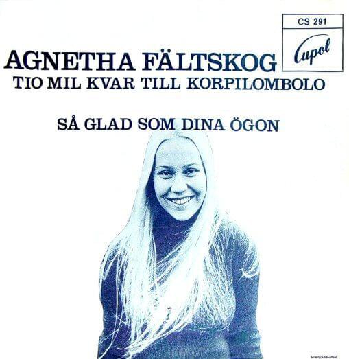 Album cover art for "Så Glad Som Dina Ögon" by Agnetha Fältskog