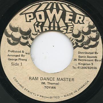 Album cover art for "Ram Dance Master" by Ranking Toyan