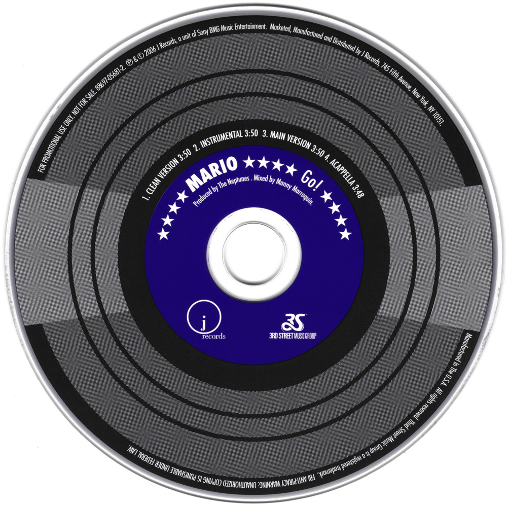 Album cover art for "Go" by Mario