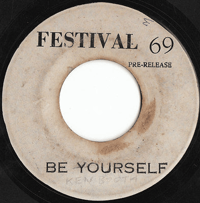 Album cover art for "Be Yourself" by Ken Boothe