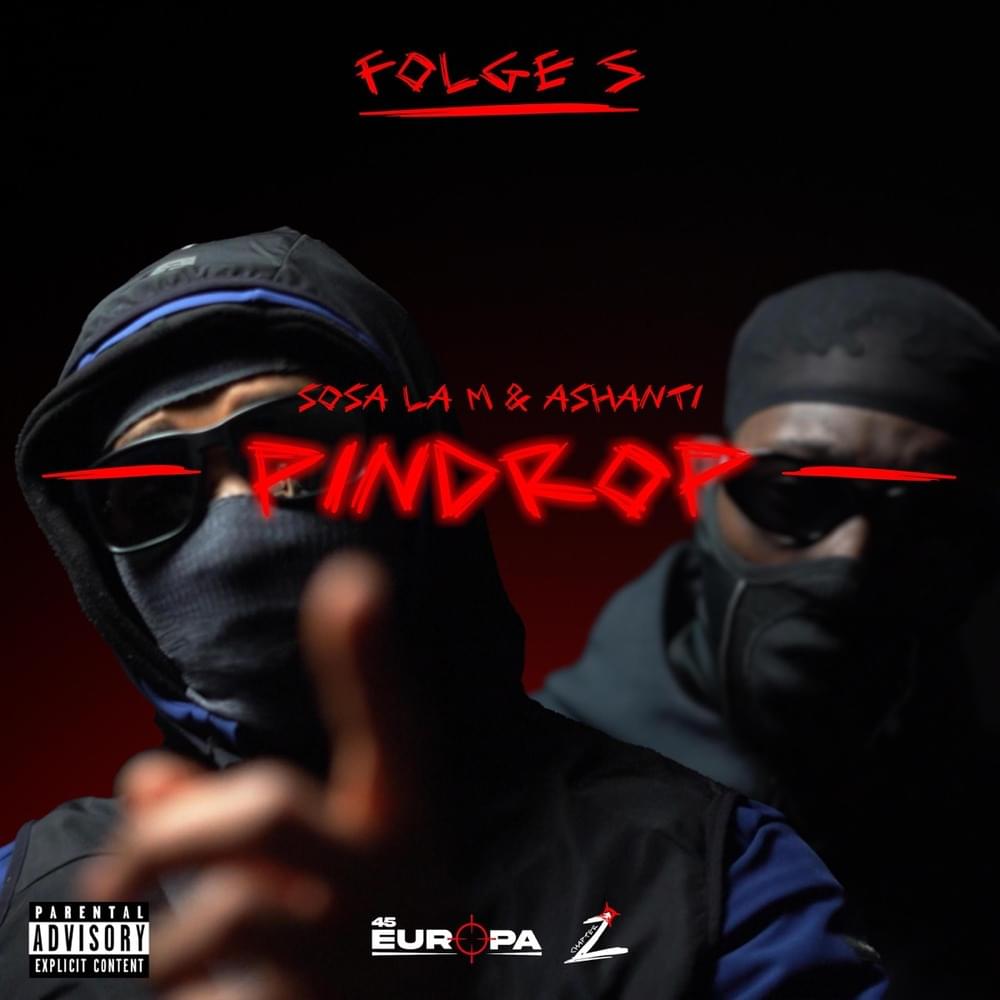 Album cover art for "PINDROP" by 45EUROPA & Sosa La M & Ashant3
