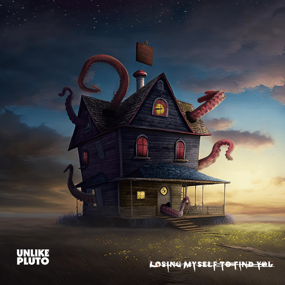 Album cover art for "Losing Myself to Find You" by Unlike Pluto