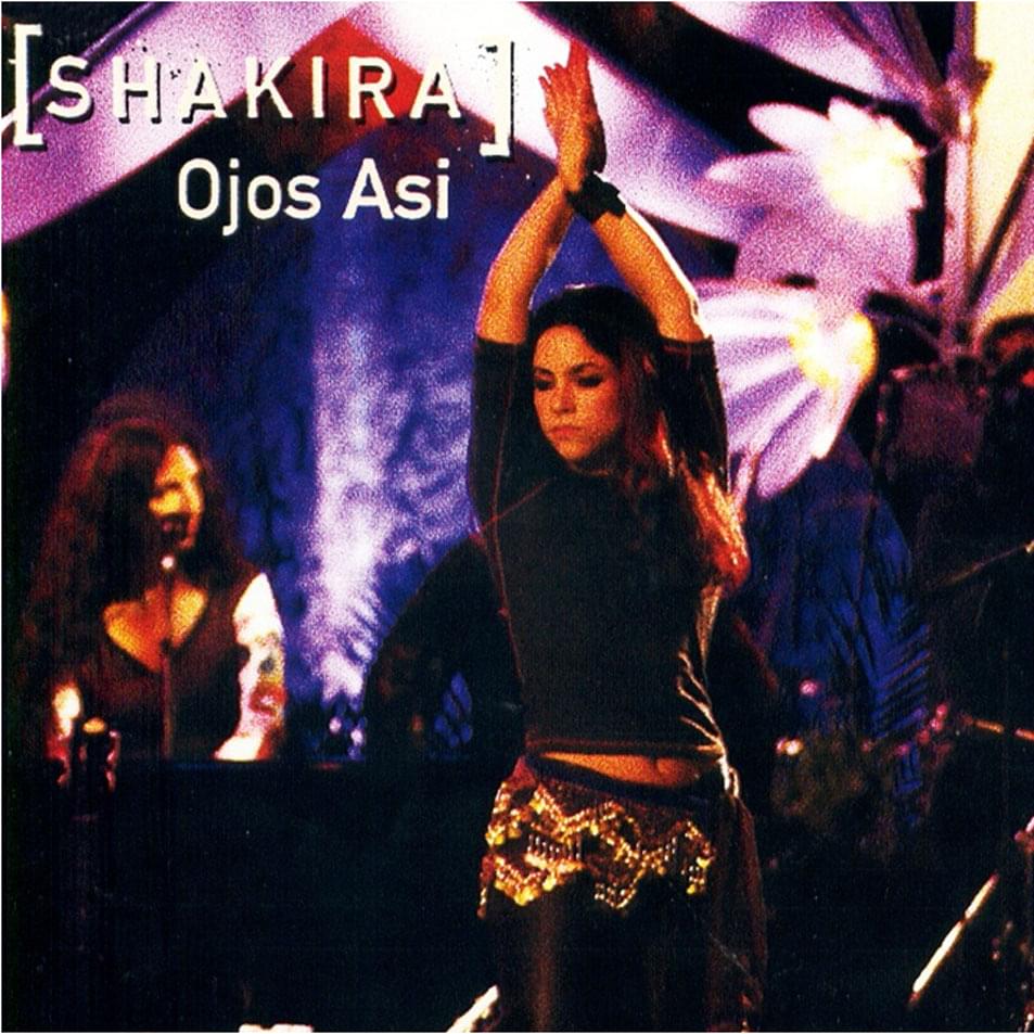 Album cover art for "Ojos Así (En Vivo)" by Shakira
