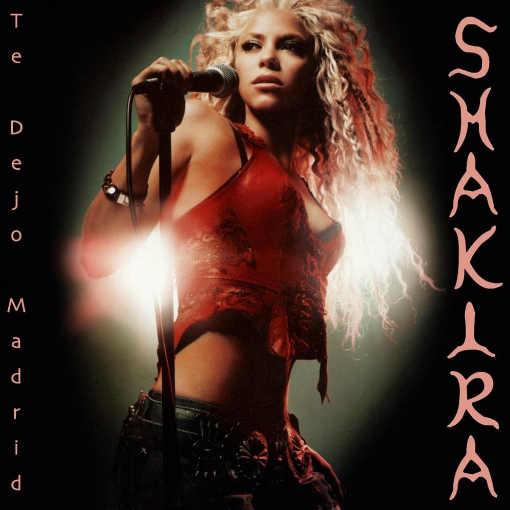 Album cover art for "Te Dejo Madrid" by Shakira