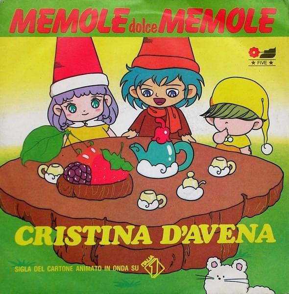 Album cover art for "Memole dolce Memole" by Cristina D’Avena