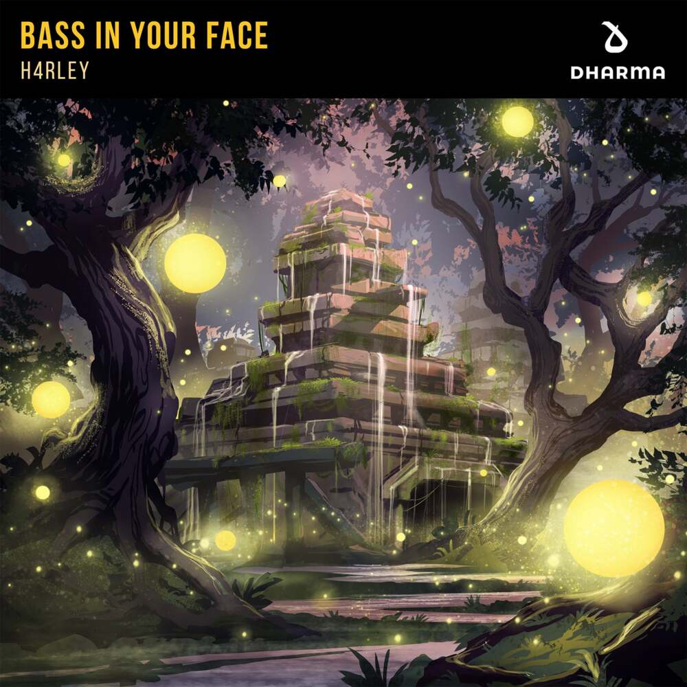 Album cover art for "Bass In Your Face" by H4RLEY