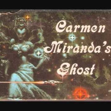 Album cover art for "Carmen Miranda’s Ghost" by Leslie Fish