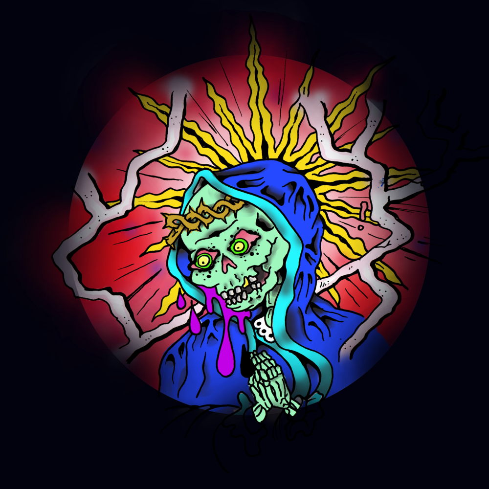 Album cover art for "Guadalupe" by Sticky M.A.