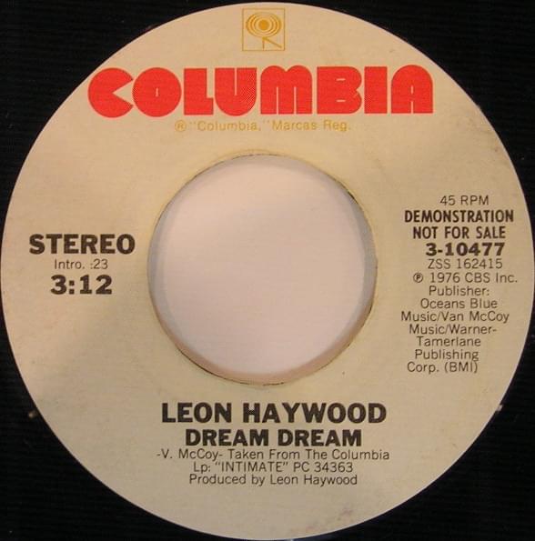 Album cover art for "Dream Dream [7" Version]" by Leon Haywood