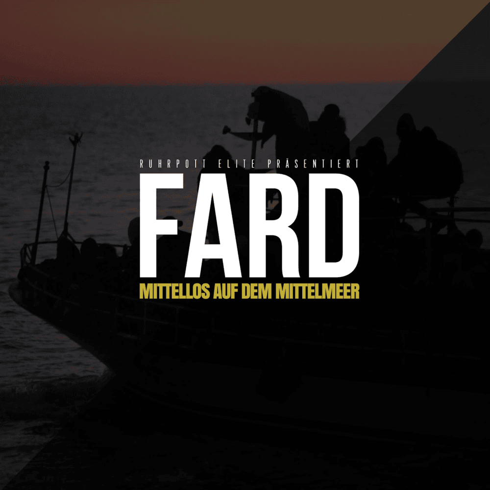 Album cover art for "Mittellos auf dem Mittelmeer" by Fard