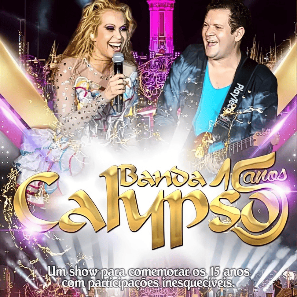 Album cover art for "Doce Mel" by Banda Calypso & Edu & Maraial