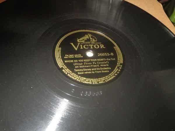 Album cover art for "Where Do You Keep Your Heart" by Frank Sinatra & Tommy Dorsey and His Orchestra