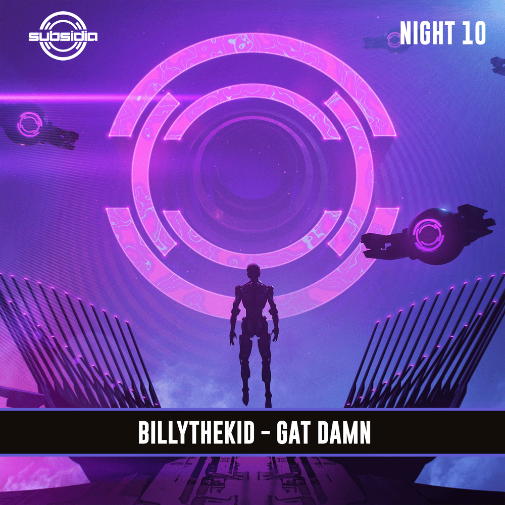 Album cover art for "Gat Damn" by BILLYTHEKID (EDM)