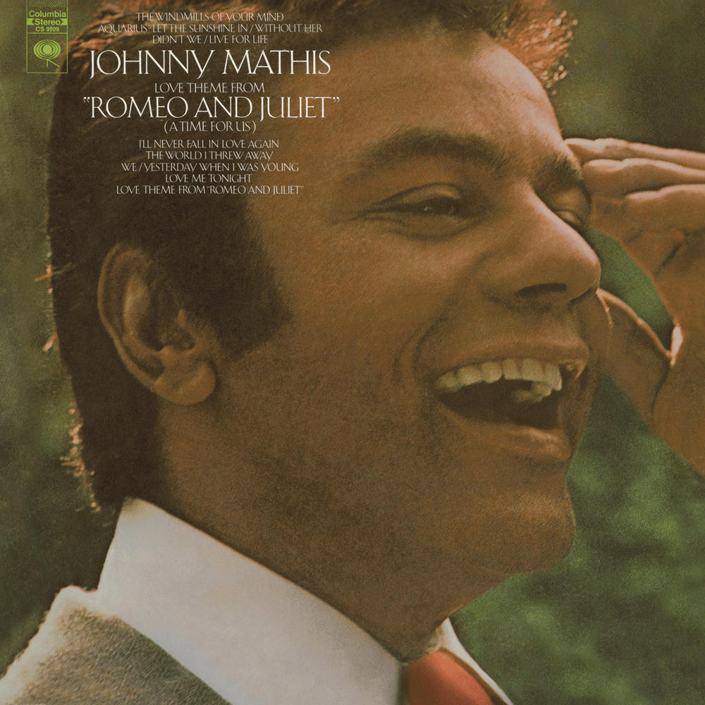 Album cover art for "Without Her" by Johnny Mathis