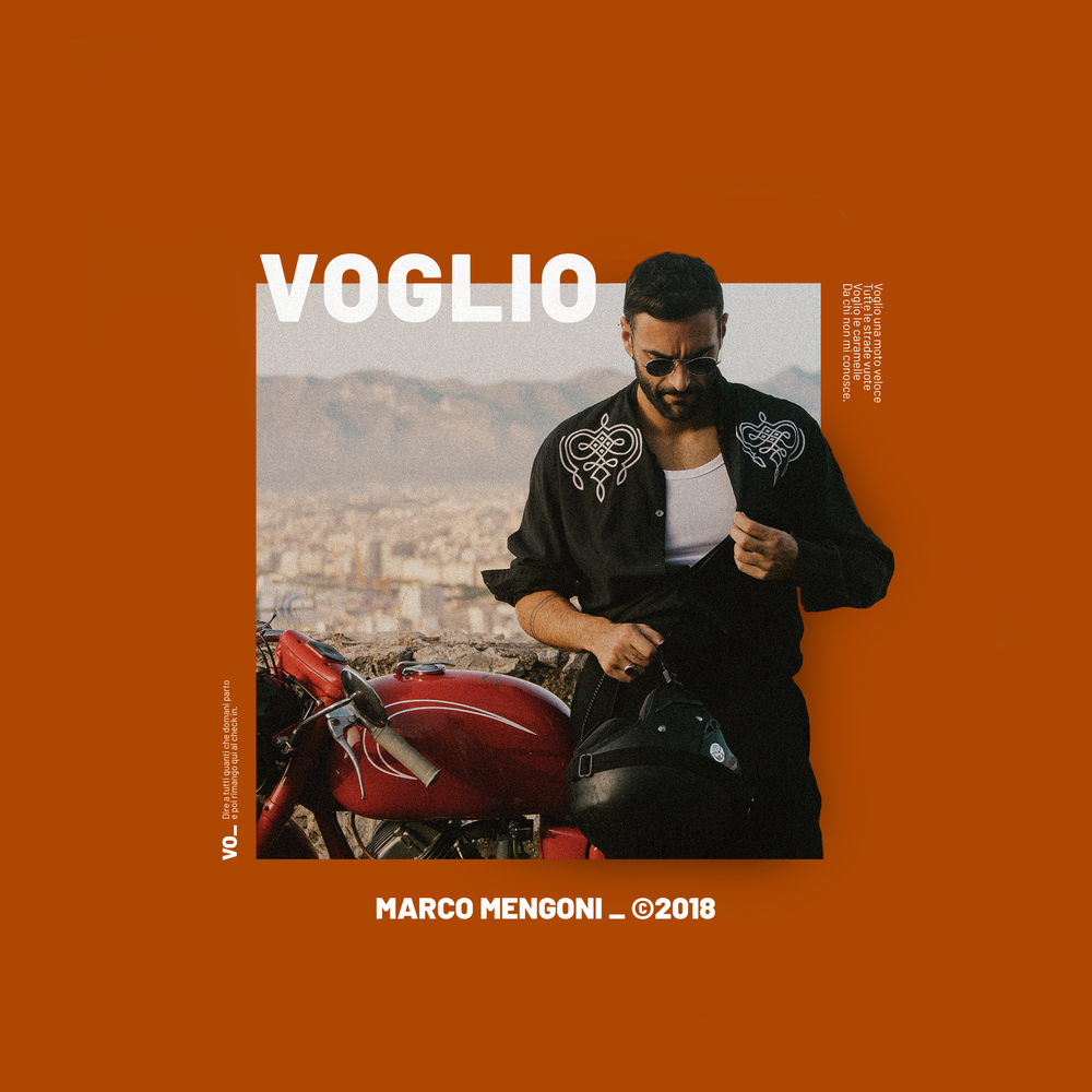 Album cover art for "Voglio" by Marco Mengoni