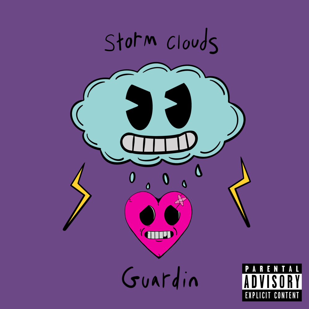 Album cover art for "Storm Clouds" by Magnolia Park & guardin