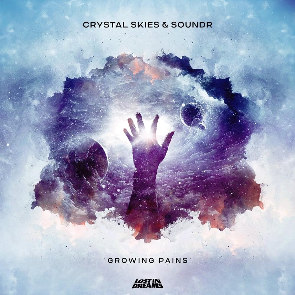 Album cover art for "Growing Pains" by Crystal Skies