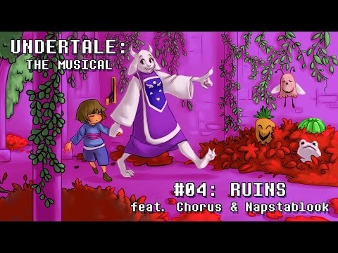 Album cover art for "Ruins" by Man on the Internet & Upgraded Moon Productions & Undertale the Musical Chorus