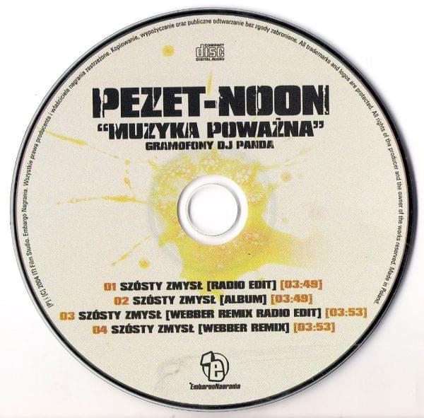 Album cover art for "Szósty zmysł" by 2cztery7