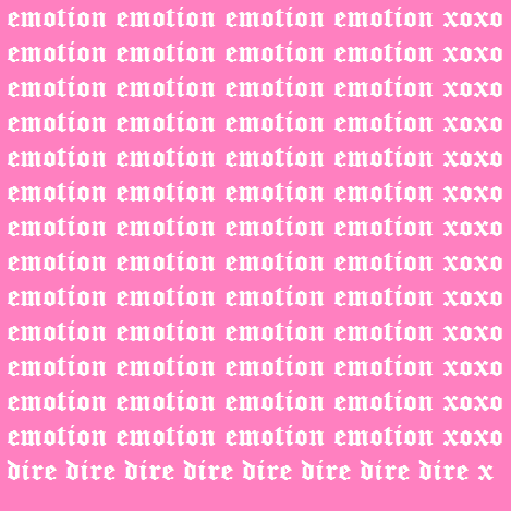 Album cover art for "EMOTION" by ghostholding
