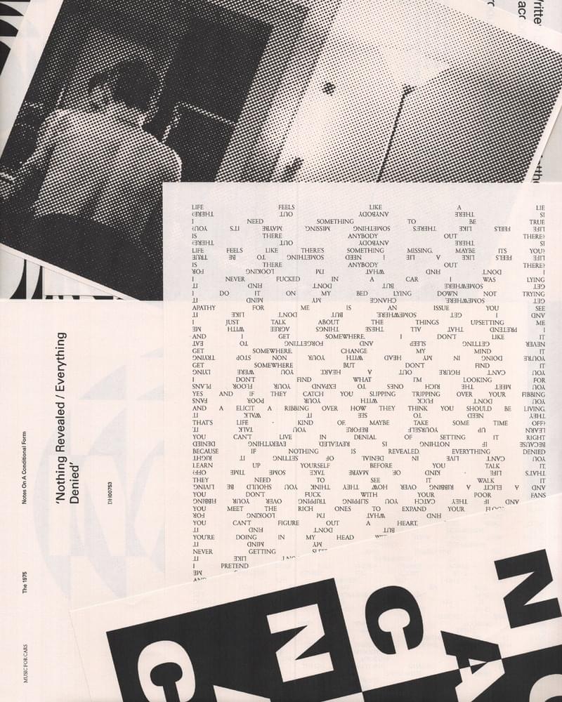 Album cover art for "Nothing Revealed / Everything Denied" by The 1975